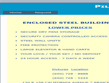 Tablet Screenshot of pillarpointstorage.com